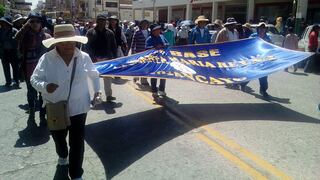 Huancayo: padres de familia y escolares se sumaron a protestas de docentes
