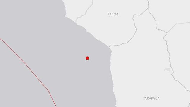 Temblor de 4,8 grados al norte de Chile se sintió en Tacna