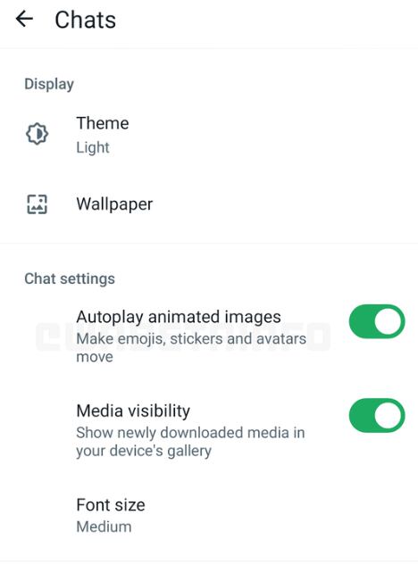 Vista previa de la función para desactivar las animaciones de los stickers y avatares. (Foto: WabetaInfo)