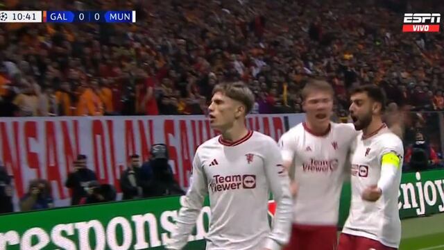Gol de Garnacho hoy: así puso 1-0 a Manchester United vs Galatasaray por Champions | VIDEO