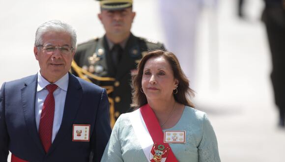 La presidenta Dina Boluarte encabezó la ceremonia oficial por el 27 aniversario de la operación Chavín de Huántar. (Foto: Anthony Niño de Guzmán / @photo.gec)