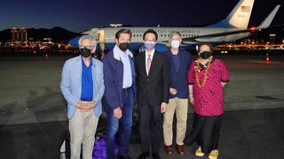 Congresistas de Estados Unidos llegan a Taiwán en una visita no anunciada