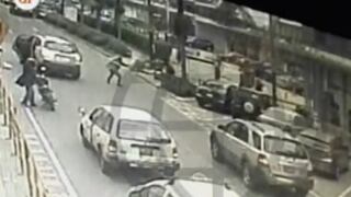 San Isidro: cámaras de vigilancia registraron asalto a cambista