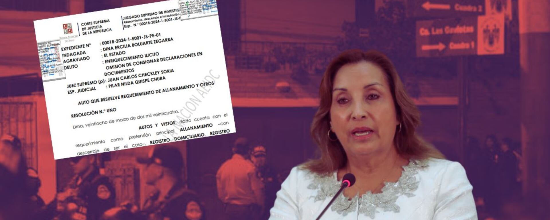 Dina Boluarte: las razones del juez para disponer allanamientos a su vivienda y despacho