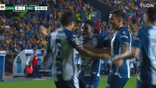 De cabeza, Eduardo López puso adelante a Pachuca vs. Tigres por Liga MX | VIDEO