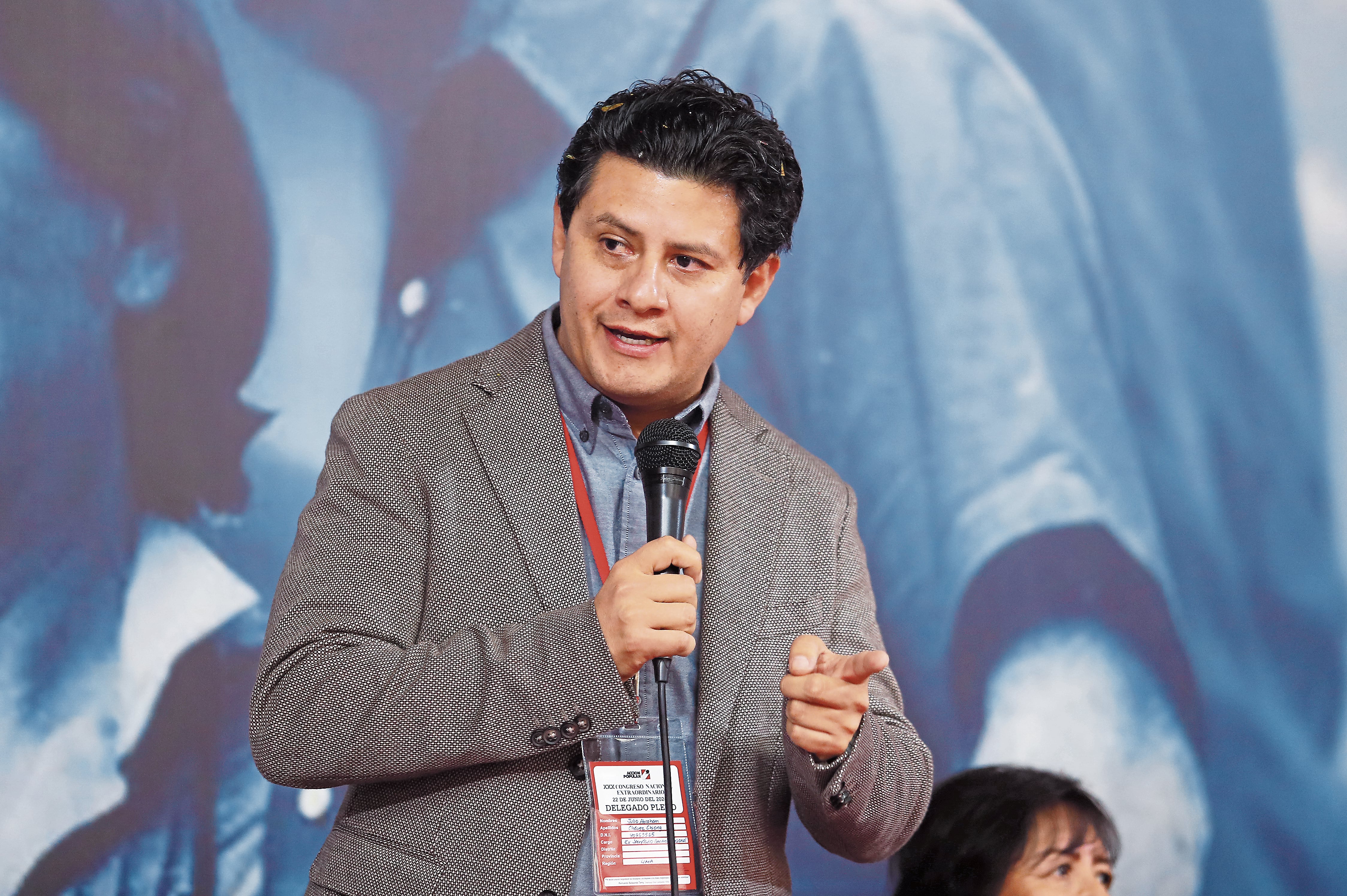 Lima, sábado 22 de junio 2024
Julio Chávez Chiong es elegido como presidente del partido de Acción Popular. Fotos: Jesús Saucedo/@photo.gec.