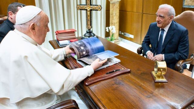 Martin Scorsese, quien prepara una película de Jesús, se reunión con el papa Francisco