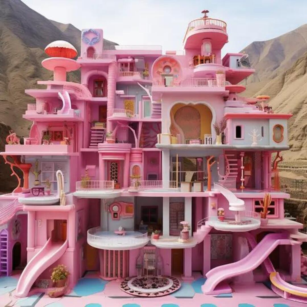 La Dreamhouse de la Barbie peruana, según IA Midjourney.
(Foto: Amy Glover / Midjourney)
