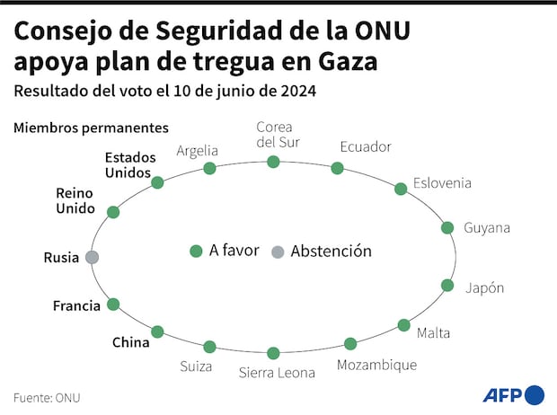 El Consejo de Seguridad apoyó el plan de tregua en Gaza de Biden. (AFP).