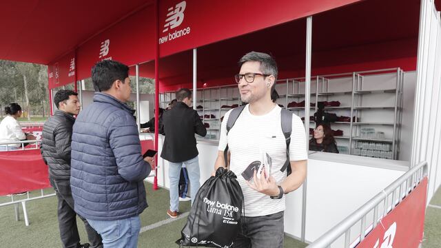 Los kits de la New Balance Lima 15K powered by El Comercio se entregan en el Pentagonito. (Foto: GEC)