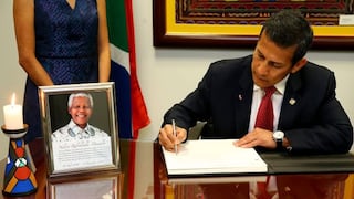 Humala firmó Libro de Condolencias por muerte de Nelson Mandela