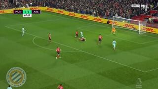 Manchester United vs. Arsenal: Lacazette anotó el 2-1 con extraña definición | VIDEO