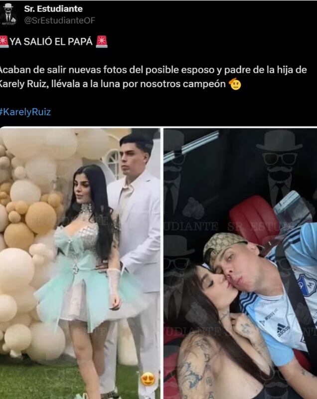 Este sería el padre de la hija de Karely Ruiz (Foto: X)