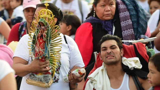 De rodillas: Así peregrinan millones por la Virgen de Guadalupe