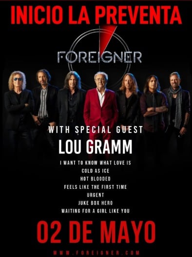 Publicidad del concierto.