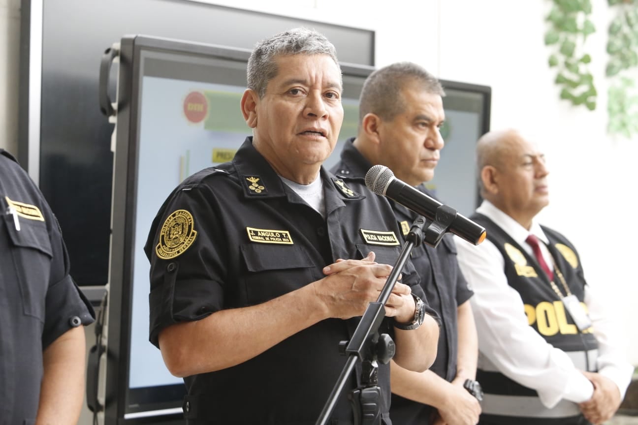 Jorge Angulo, comandante general de la Policía Nacional. (Foto: Violeta Ayasta)