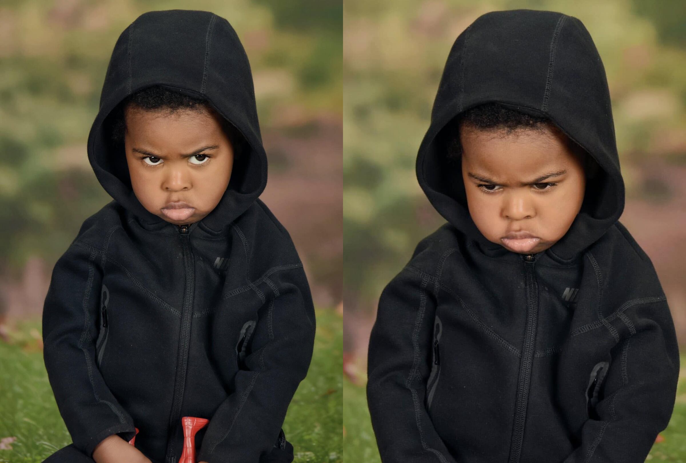 Las fotos de un niño de 2 años en su primer día de clases se viraliaron en las redes sociales. (Foto: Instagram/keishaunangel).