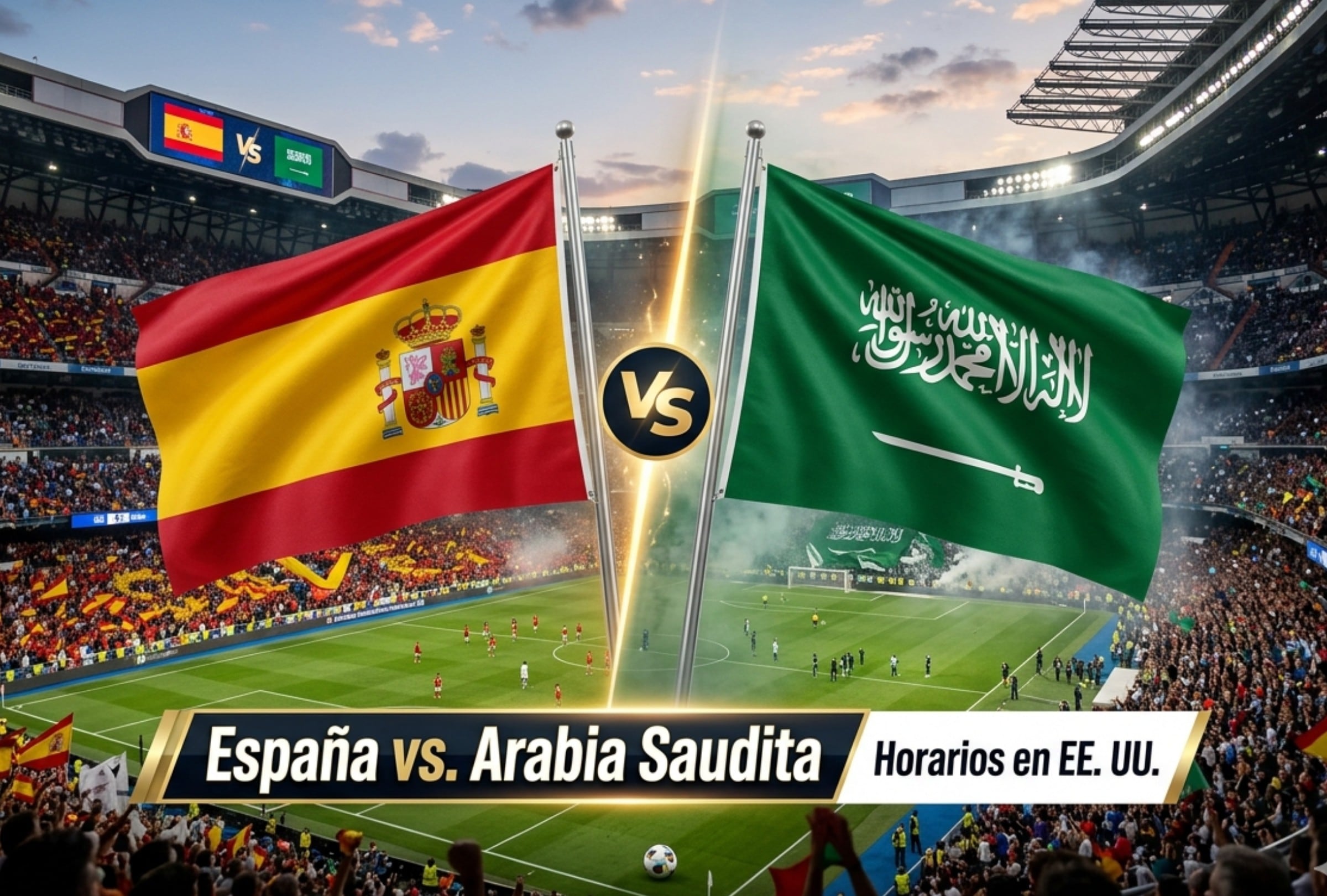 España parte como favorita sobre el papel, pero Arabia Saudita ya ha demostrado en anteriores ediciones de la Copa del Mundo que puede competir de igual a igual con cualquiera. (Foto: Imagen creada por Mix usando Gemini)