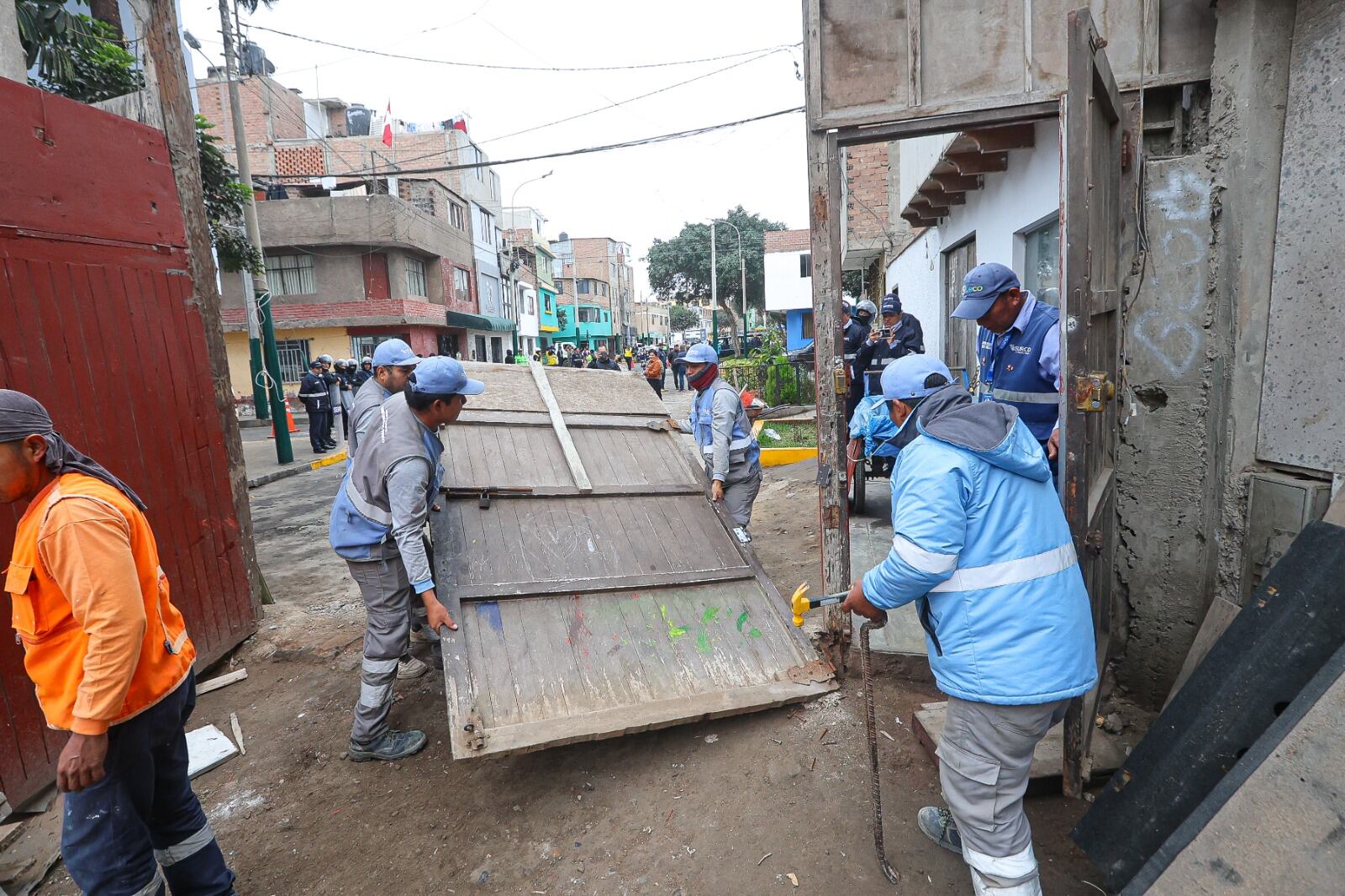 Trabajos municipales para la recuperación de espacios. Foto: Municipalidad de Surco