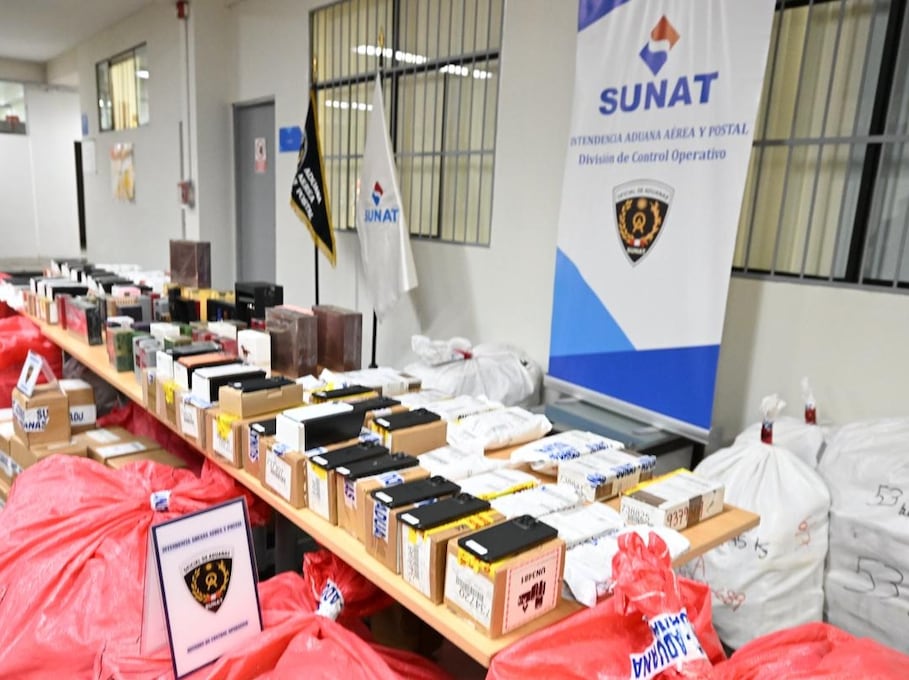 Incautan productos de alta gama.
Foto: SUNAT