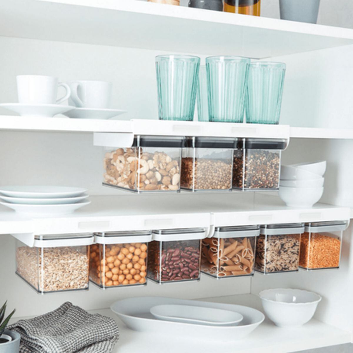 Un estante con organizadores. (Foto: Difusión)