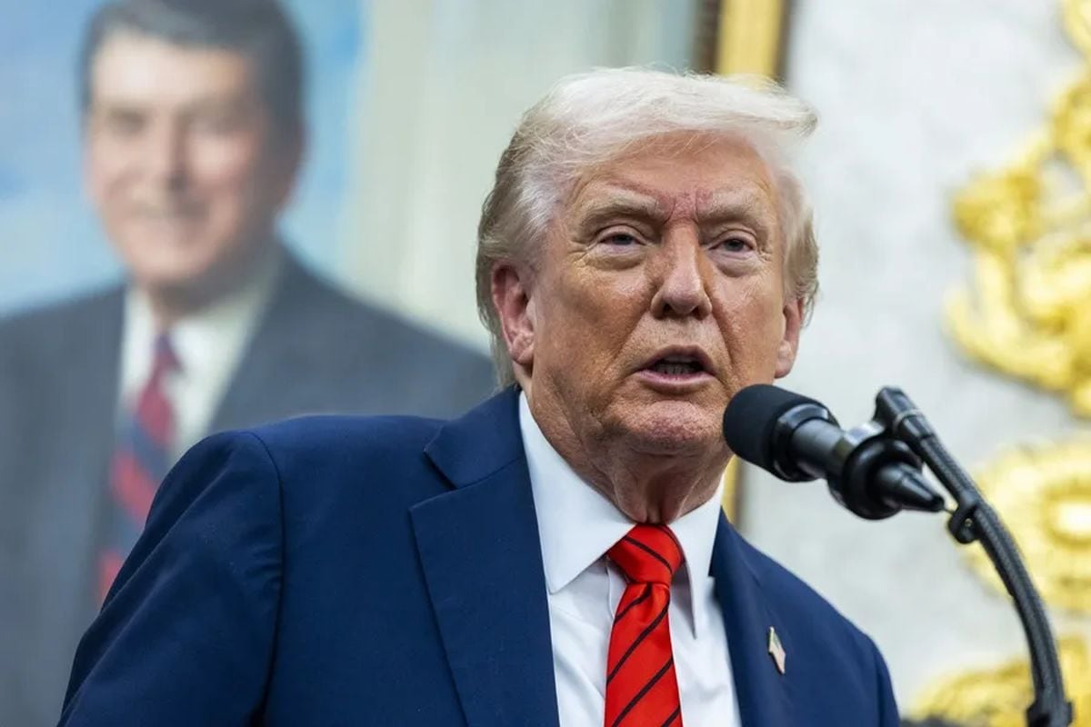 El presidente de EE.UU., Donald Trump, en una fotografía de archivo. Foto: EFE/ Shawn Thew
