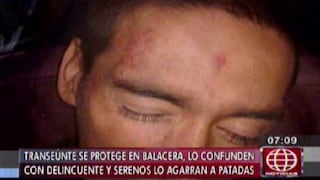 Surco: recibió brutal golpiza al ser confundido con delincuente