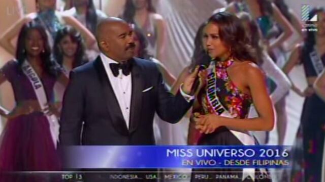 Miss Colombia a Steve Harvey: "Muchos te odian en mi país"