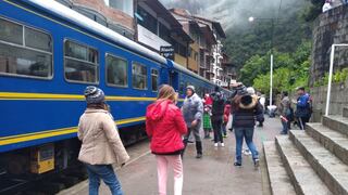 Machu Picchu:anuncian suspensión del servicio de tren para el lunes 13
