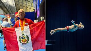 Clavadista peruano Jorge Zegarra consiguió una medalla de oro en el campeonato mundial de masters acuáticos