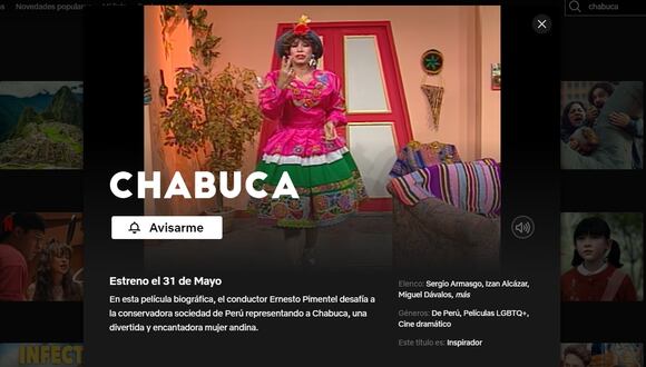 "Chabuca", la película sobre la vida de Ernesto Pimentel, se podrá ver en Netflix.
