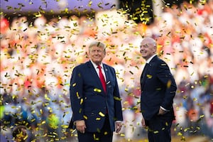 President Trump And First Lady Attend FIFA World Cup Final In New Jersey