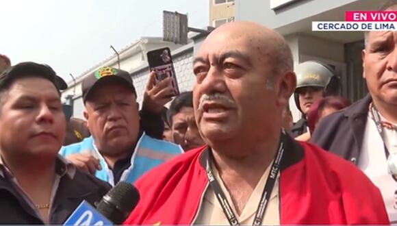 Gremio de mototaxistas protestó este miércoles frente a la sede del MTC | Foto: Captura de video / Canal N