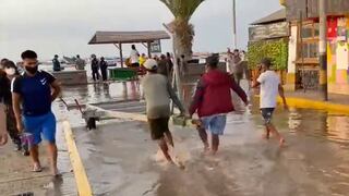 Paracas: mar se salió y dañó el muelle, locales y viviendas | VIDEOS