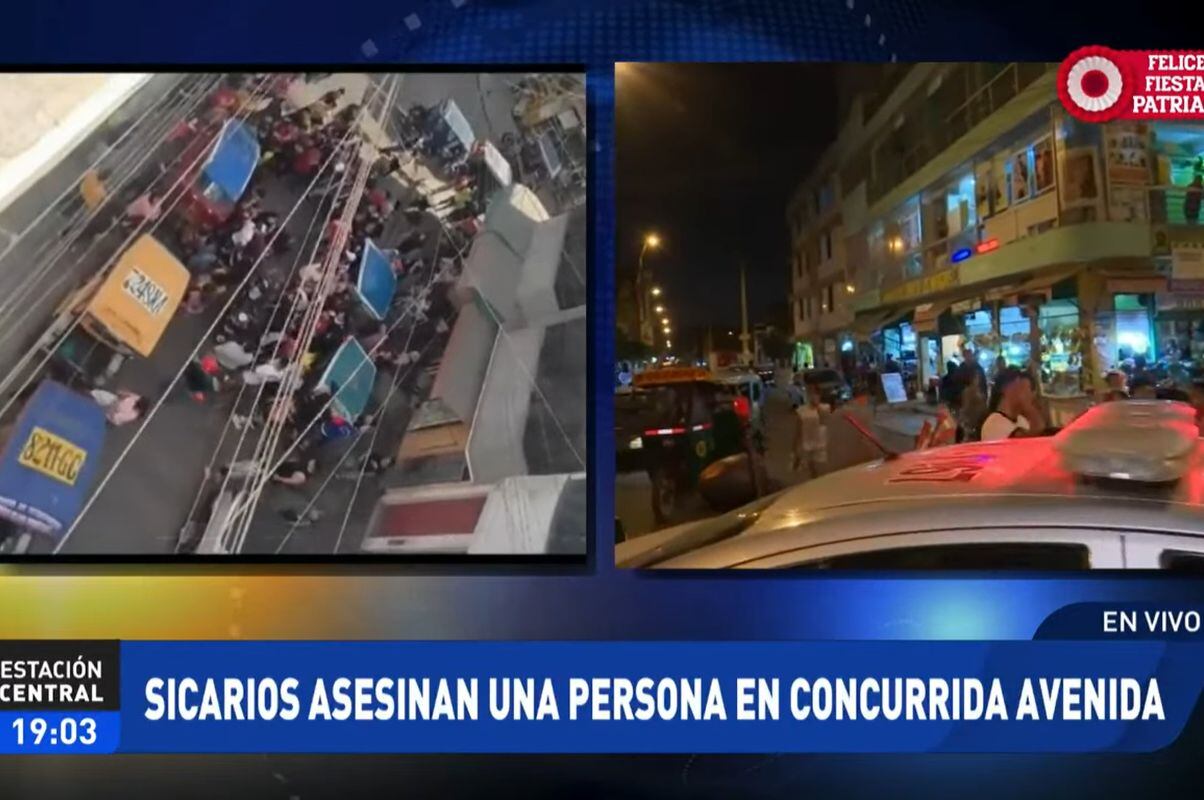 Un hombre fue asesinado a balazos por sicarios en una calle de Santa Anita. (Foto: ATV+)