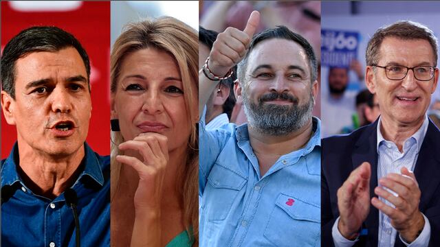 Las principales figuras de las elecciones legislativas en España 2023