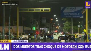 Rímac: chofer y pasajera de mototaxi murieron tras ser embestidos por bus en la Av. Alcázar