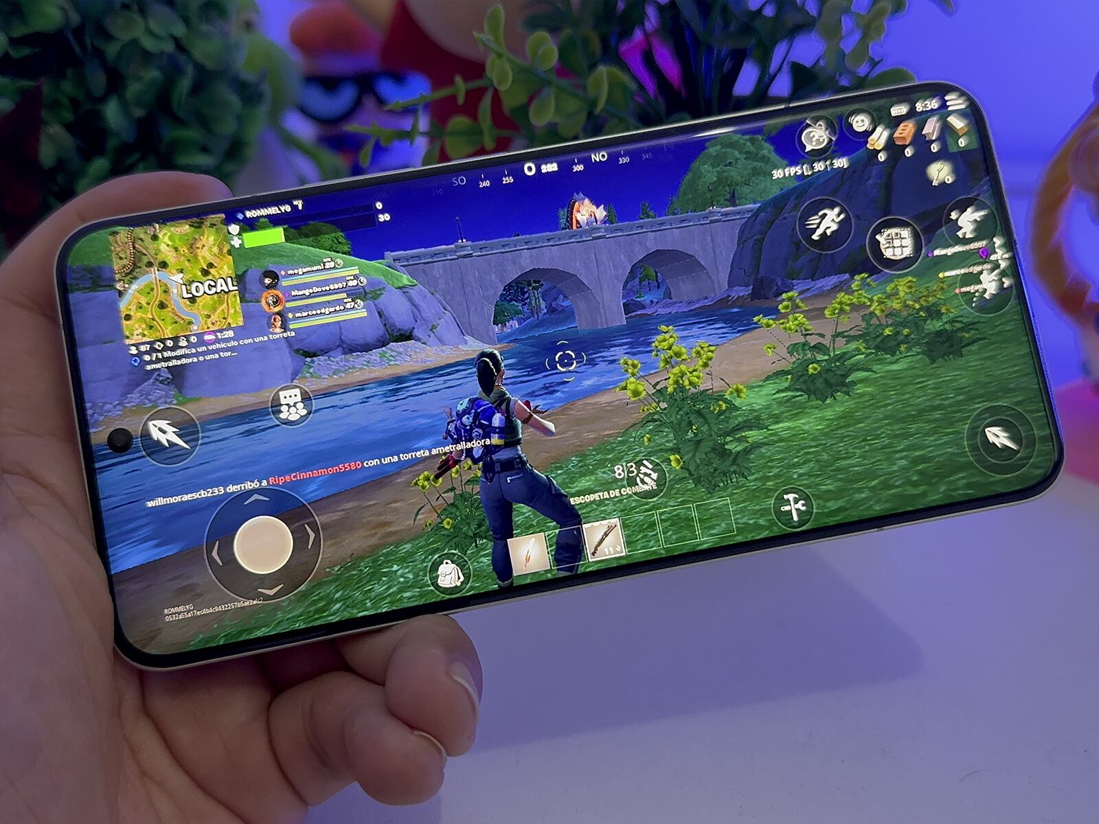 XIAOMI | Fortnite y se jugó en una tasa alta a 60 fotogramas por segundo. (Foto. MAG - Rommel Yupanqui)