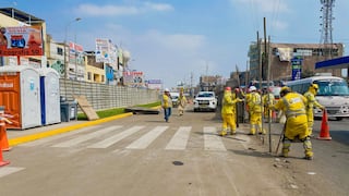 Ate: liberan tramo de la Carretera Central cerrado por construcción de la Línea 2 del Metro de Lima
