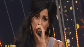 Milett Figueroa imitó a Amy Winehouse: así la calificó el jurado de "El artista del año"
