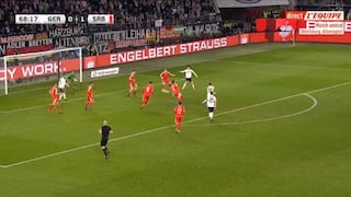 Alemania vs. Serbia: Goretzka concretó el 1-1 con un disparo dentro del área | VIDEO