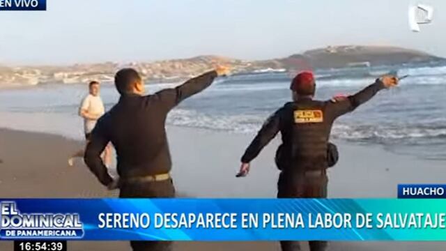 Huacho: sereno desaparece tras rescatar a tres personas que se ahogaban en playa Chorrillos