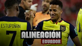 Alineación confirmada de Ecuador ante la selección mexicana