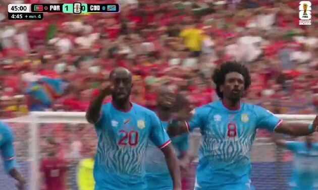 Sorpresa total: Yoane Wissa con potente cabezazo pone el 1-1 de Congo ante Portugal en el Mundial 2026 (VIDEO)