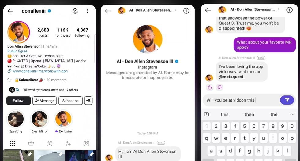 Instagram creators will be able to have personalized chatbots with their own personality |  TECHNOLOGY