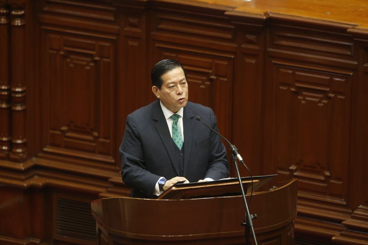 El presidente del Consejo de Ministros, Eduardo Arana, se presentó ante el pleno del Congreso para solicitar el voto de confianza a su Gabinete | Foto: Mario Zapata N. / @photo.gec