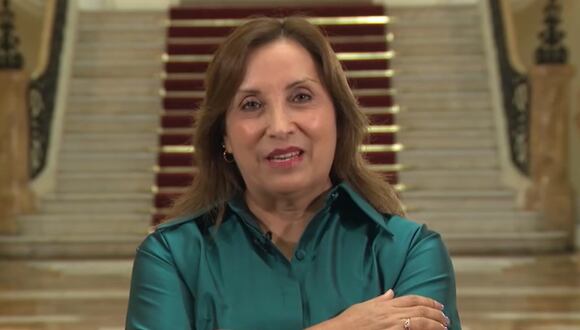 La presidenta Dina Boluarte brindó un mensaje a la nación por el Día del Padre. (Foto: Redes sociales)