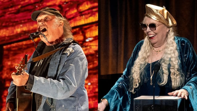 Canto rebelde: Neil Young y Joni Mitchell vuelven a Spotify
