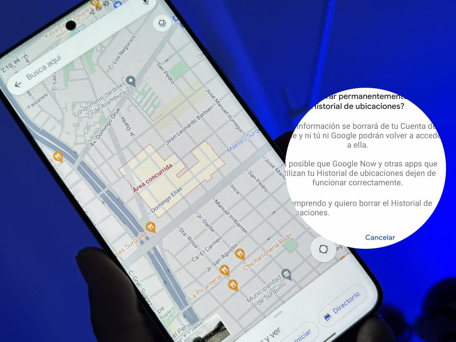 GOOGLE | Sigue todos los pasos para que nadie sepa dónde estuviste ayer. (Foto: MAG - Rommel Yupanqui)