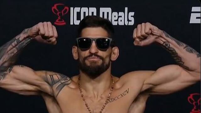 UFC: peruano Gastón Bolaños pasó el pesaje para su pelea ante Marcus McGhee en Las Vegas